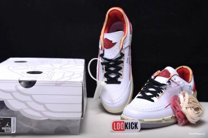 Kicktheory Jordan Red 2 SP Retro Low White DJ4375-106 Off-White 0626